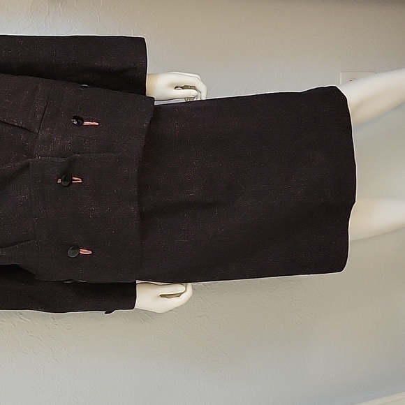 TRUE Vintage Early 19th Century Wool Cosplay Blazer Skirt Suit - Picture 5 of 9